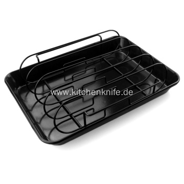 Non Stick BBQ Roast Rack With Basket